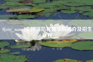 永新中国消防救援学院简介及招生章程