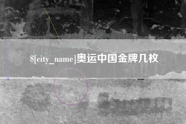 永新奥运中国金牌几枚