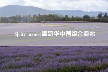 永新温哥华中国组合滑冰