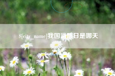 永新我国消防日是哪天