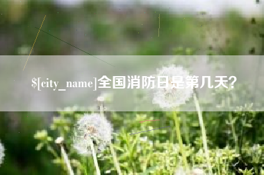 永新全国消防日是第几天？