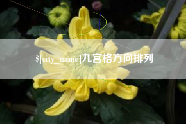 永新九宫格方向排列