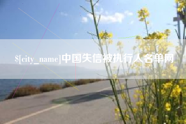 永新中国失信被执行人名单网