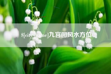 永新九宫图风水方位