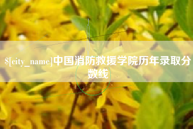永新中国消防救援学院历年录取分数线