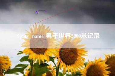永新男子世界5000米记录