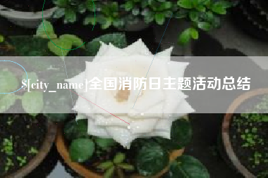 永新全国消防日主题活动总结