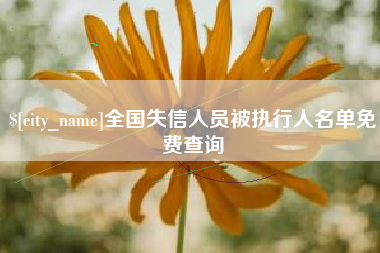 永新全国失信人员被执行人名单免费查询