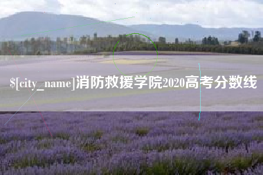 永新消防救援学院2020高考分数线