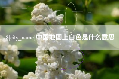 永新中国地图上白色是什么意思
