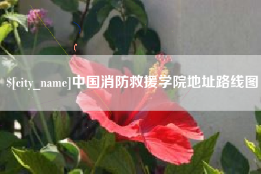 永新中国消防救援学院地址路线图