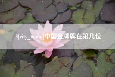 永新中国金牌牌在第几位