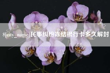 永新民事纠纷冻结银行卡多久解封