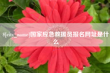 永新国家应急救援员报名网址是什么
