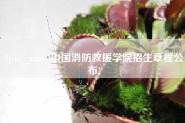 永新中国消防救援学院招生章程公布!